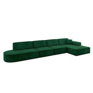 ALTDECOR ROHOVÁ SEDACÍ SOUPRAVA s otomanem vpravo IREA-L3-v3 – 413 x 171 x 79 cm, zelená obraz