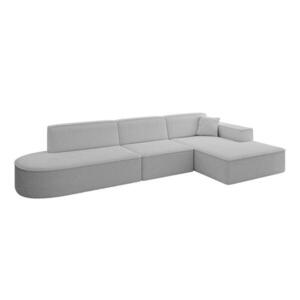 ALTDECOR ROHOVÁ SEDACÍ SOUPRAVA s otomanem vpravo IREA-L2-v4 – 327 x 165 x 77 cm, světle šedá obraz