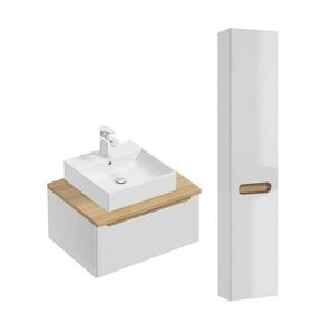 Petits-meubles KOUPELNOVÝ NÁBYTEK 60cm Livia 2er-Set Bílá obraz