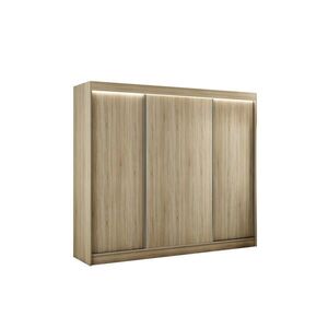 ALTDECOR ŠATNÍ SKŘÍŇ BEROG s LED osvětlením – 250 cm – Sonoma dub obraz