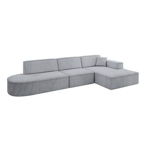 ALTDECOR ROHOVÁ SEDACÍ SOUPRAVA s otomanem vpravo IREA-L2-v4 – 327 x 165 x 77 cm šedá obraz