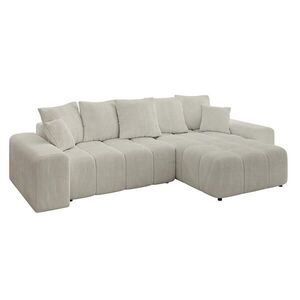 ALTDECOR ROHOVÁ SEDAČKA, otoman vpravo ENIL-L 297x189x68, krémový manšestr obraz