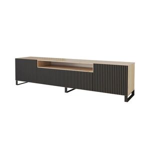 ALTDECOR NÍZKÁ komoda NOA-2-S 200 x 53 x 41 cm – Artisan / černá obraz