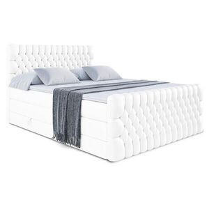 ALTDECOR POSTEL boxspring SERENE-Z KING – 160 x 200 – H3/H4 – vysoce lesklá bílá obraz