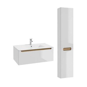 Petits-meubles KOUPELNOVÝ NÁBYTEK 80cm Livia 2er-Set Bílá obraz
