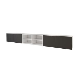 ALTDECOR NÍZKÁ komoda ELIO-W 3x100x40x40 cm – bílá / černá obraz