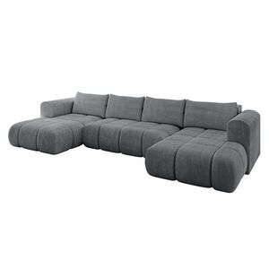 ALTDECOR SEDACÍ SOUPRAVA CLOUD-U 405 x 185 x 90 tmavě šedý manšestr obraz