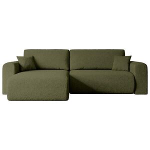ALTDECOR ROHOVÁ SEDACÍ SOUPRAVA s funkcí lůžka a úložným prostorem ORRO-L – 272 × 145 × 83 cm, zelená buklé obraz