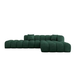 ALTDECOR ROHOVÁ SEDACÍ SOUPRAVA s otomanem vpravo OLEA-L2 - 289x176x71 cm tmavě zelená obraz