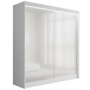 ALTDECOR ŠATNÍ SKŘÍŇ PEKA s LED – 200 cm – bílá obraz