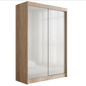 ALTDECOR ŠATNÍ SKŘÍŇ PEKA – 150 cm – Sonoma dub | bílá obraz