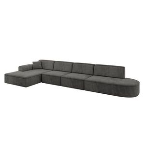 ALTDECOR ROHOVÁ SEDACÍ SOUPRAVA s otomanem vlevo IREA-L3-v3 – 412 × 165 × 77 cm, ecru obraz