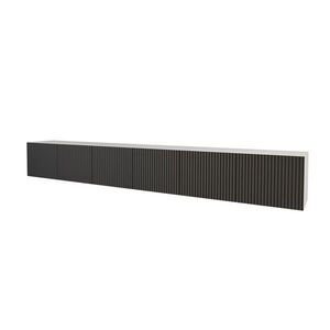 ALTDECOR NÍZKÁ komoda NOA-2-W 3x100x40x40 cm – bílá / černá obraz