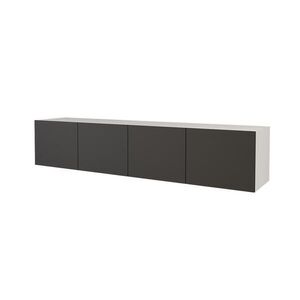 ALTDECOR LOWBOARD ELIO-W 2x100x40x40 cm – bílá / černá obraz