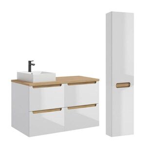 Petits-meubles KOUPELNOVÝ NÁBYTEK 120cm Livia 2er-Set Bílá obraz