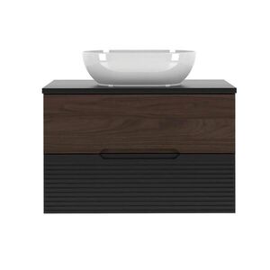 Petits-meubles UMYVADLO 80.6cm Sylla Černá a dřevěná obraz