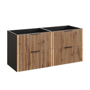 Petits-meubles SKŘÍŇKA POD UMYVADLO 120.4cm Gaia Dubové dřevo a černá barva obraz