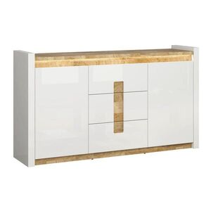 Petits-meubles SIDEBOARD Helios Bílá a dřevo obraz