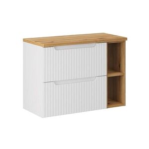 Petits-meubles SKŘÍŇKA POD UMYVADLO 80.4cm Riva Bílá a dřevo obraz