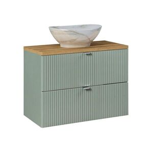 Petits-meubles UMYVADLO 80.4cm Jade Zelená a dřevo obraz