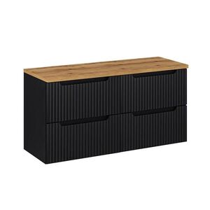 Petits-meubles SKŘÍŇKA POD UMYVADLO 120.4cm Riva Černá a dřevěná obraz