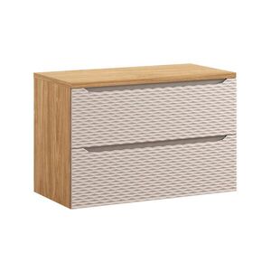 Petits-meubles SKŘÍŇKA POD UMYVADLO 90cm Elora Béžová a dřevo obraz