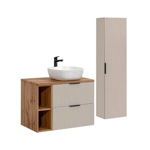 Petits-meubles KOUPELNOVÝ NÁBYTEK 80.6cm Adriel 2er-Set Béžová obraz