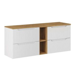 Petits-meubles SKŘÍŇKA POD UMYVADLO 140.4cm Riva Bílá a dřevo obraz
