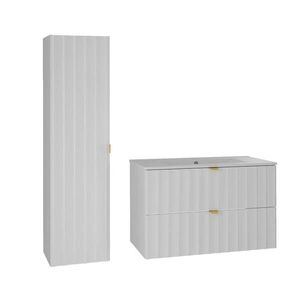 Petits-meubles KOUPELNOVÝ NÁBYTEK 80cm Lexa 2er-Set Bílá obraz