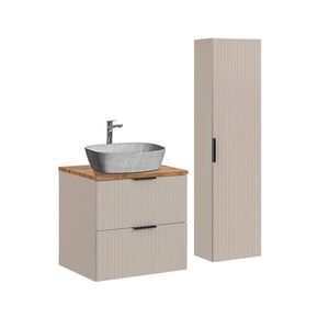Petits-meubles KOUPELNOVÝ NÁBYTEK 60.6cm Adriel 2er-Set Béžová obraz