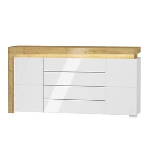 Petits-meubles SIDEBOARD Teo Bílá a dřevo obraz