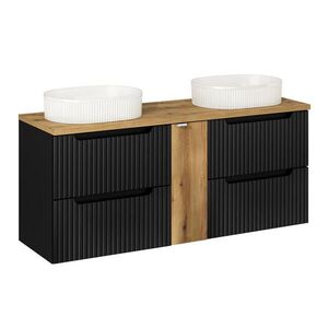 Petits-meubles DVOJUMYVADLO 140.4cm Riva Černá a dřevěná obraz