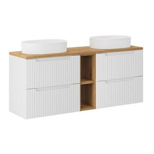 Petits-meubles DVOJUMYVADLO 140.4cm Riva Bílá a dřevo obraz