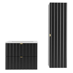 Petits-meubles KOUPELNOVÝ NÁBYTEK 80cm Lexa 2er-Set Černá obraz
