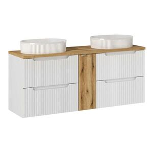 Petits-meubles DVOJUMYVADLO 140.4cm Riva Bílá a dřevo obraz
