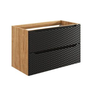 Petits-meubles SKŘÍŇKA POD UMYVADLO 90cm Elora Černá a dřevo obraz