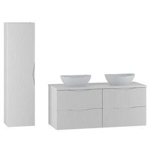 Petits-meubles KOUPELNOVÝ NÁBYTEK 120.6cm Tao 2er-Set Bílá obraz