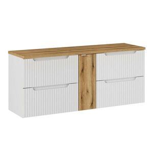 Petits-meubles SKŘÍŇKA POD UMYVADLO 140.4cm Riva Bílá a dřevo obraz