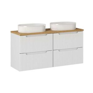 Petits-meubles DVOJUMYVADLO 120.4cm Riva Bílá a dřevo obraz