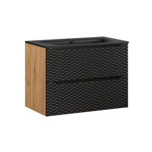 Petits-meubles UMYVADLO 80cm Elora Černá a dřevěná obraz