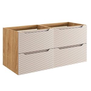 Petits-meubles SKŘÍŇKA POD UMYVADLO 120cm Elora Béžová a dřevo obraz
