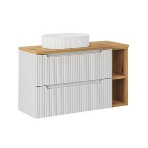 Petits-meubles UMYVADLO 100.4cm Riva Bílá a dřevo obraz