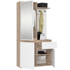 RAUMHIRSCH FURNITURE ŠATNÍK dub bílý 95/183/35 obraz