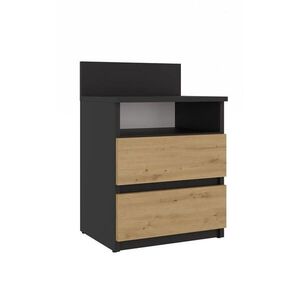 RAUMHIRSCH FURNITURE NOČNÍ STOLEK antracitový, Artisan 40/59/32 obraz