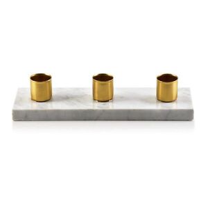 Mondex SVÍCNÍK Cedric Marmor, konglomerát, bílý mramor, 20x6, 5xh4 cm obraz