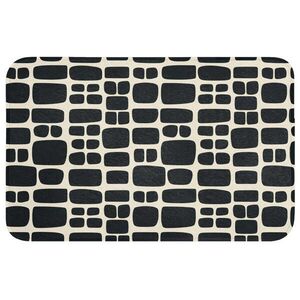 OnlyWow WC PŘEDLOŽKA Moderní - organické - černé 80x50 cm obraz