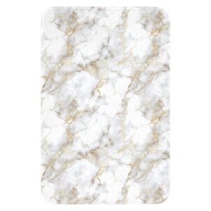 OnlyWow WC PŘEDLOŽKA Zlaté žilky - Mramor - Bílý 40x60 cm obraz