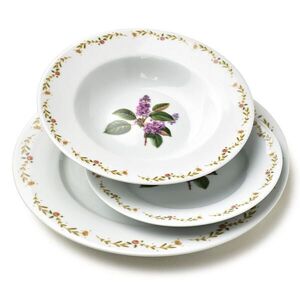 Mondex JÍDELNÍ SADA, porcelán, fialová obraz
