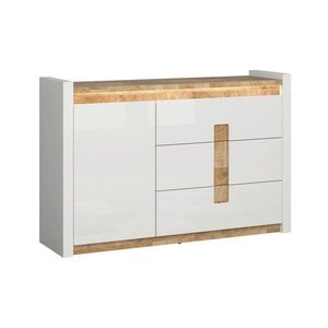 Petits-meubles SIDEBOARD Helios Bílá a dřevo obraz