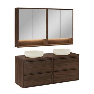 Petits-meubles KOUPELNOVÝ NÁBYTEK 120cm Edmé 2er-Set Dřevo obraz